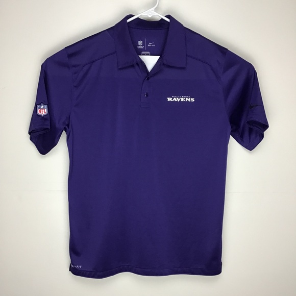 Nike Other - Nike Dri-Fit Baltimore Ravens short sleeve polo L